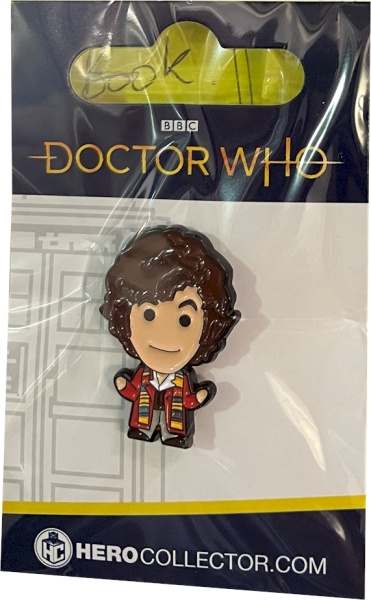 Doctor Who Fourth Doctor Chibi Style Pin Badge